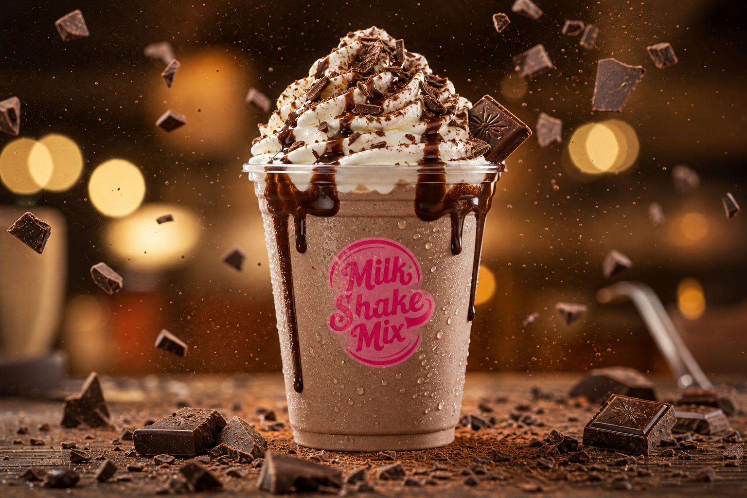 Milk shake de chocolate cremoso da Milk Shake Mix Itapoã